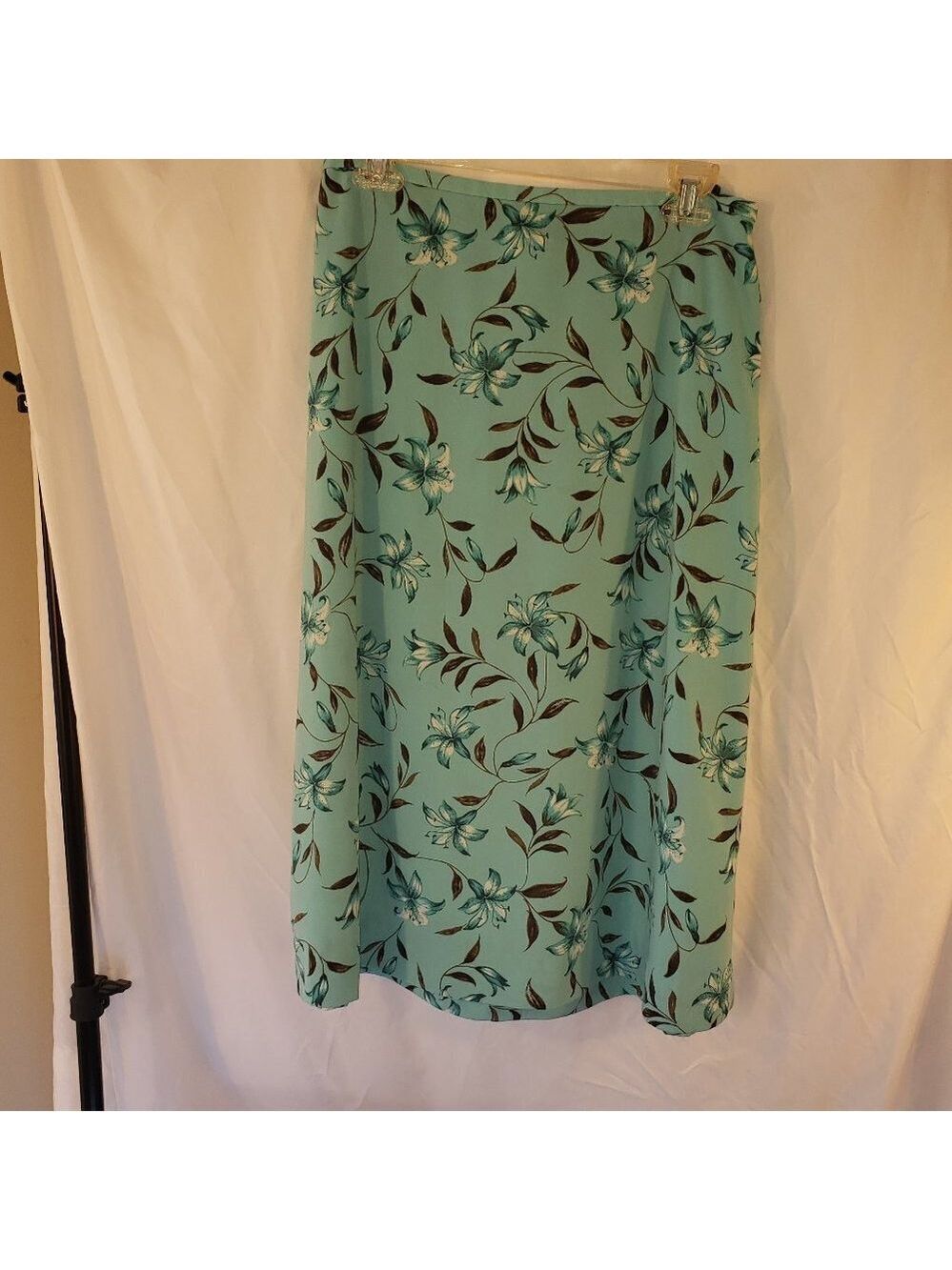 Judith Hart Women's Blue Floral Skirt, Size 12